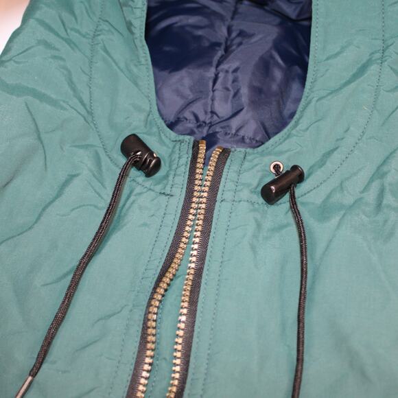 VTG L. L. Bean Women's Mountain Classic Anorak Half Zip Hooded Pullover sz S - Picture 8 of 10